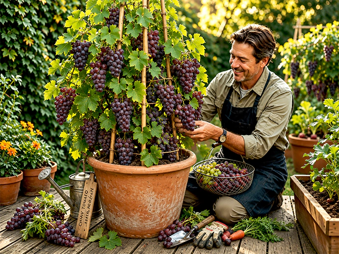 How to Grow Organic Grapes in Pots and Backyard Gardens