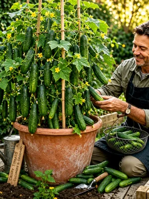 How to Grow Organic Cucumbers in Pots and Small Yards
