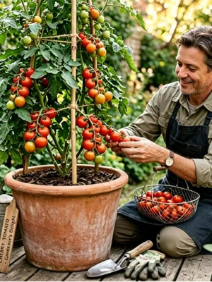 The Lazy Gardener’s Guide to High-Yield Organic Tomatoes in Pots: From Seed to Harvest