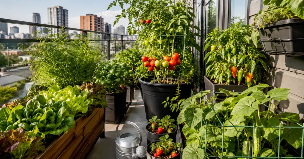 Best vegetables growing on a small apartment balcony