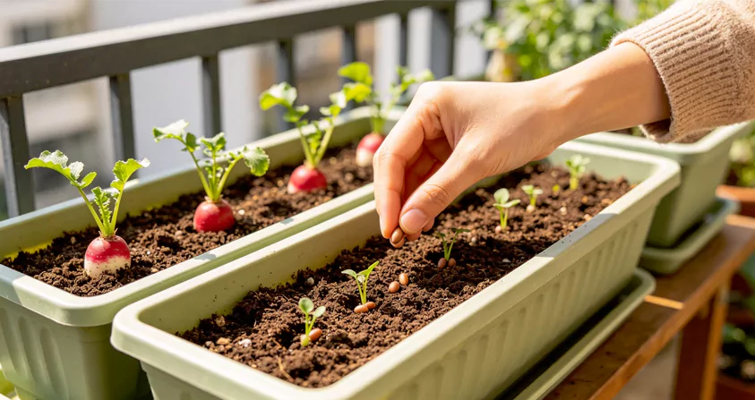 easy balcony vegetables video tutorial
